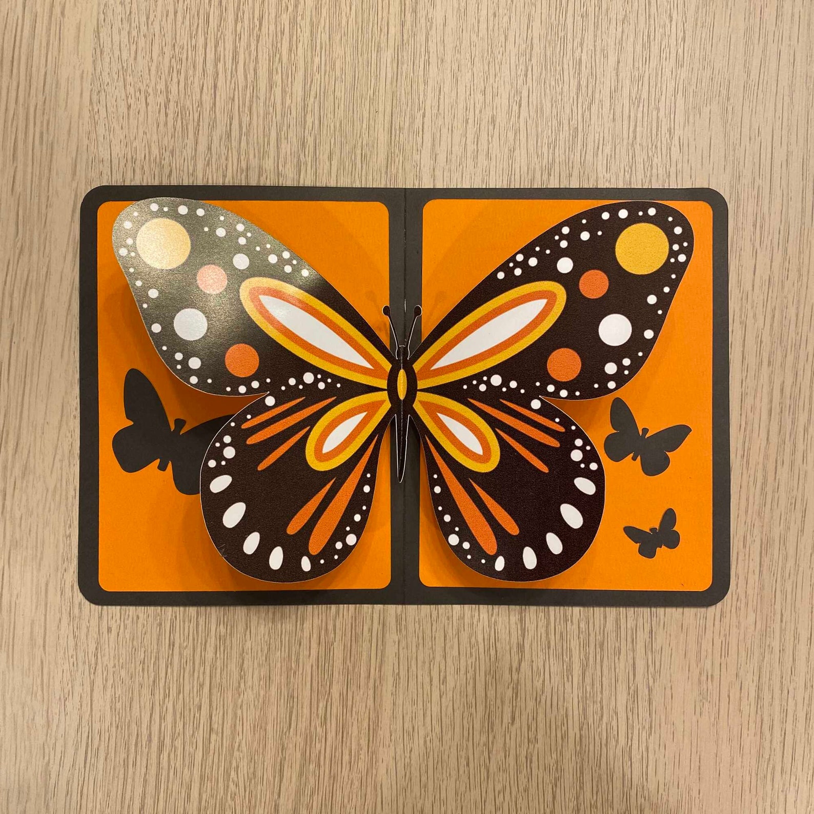 Pop-up Card Template Print and Cut Butterfly Bundle - Etsy