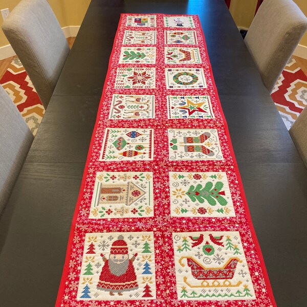 Christmas Table Runner Etsy