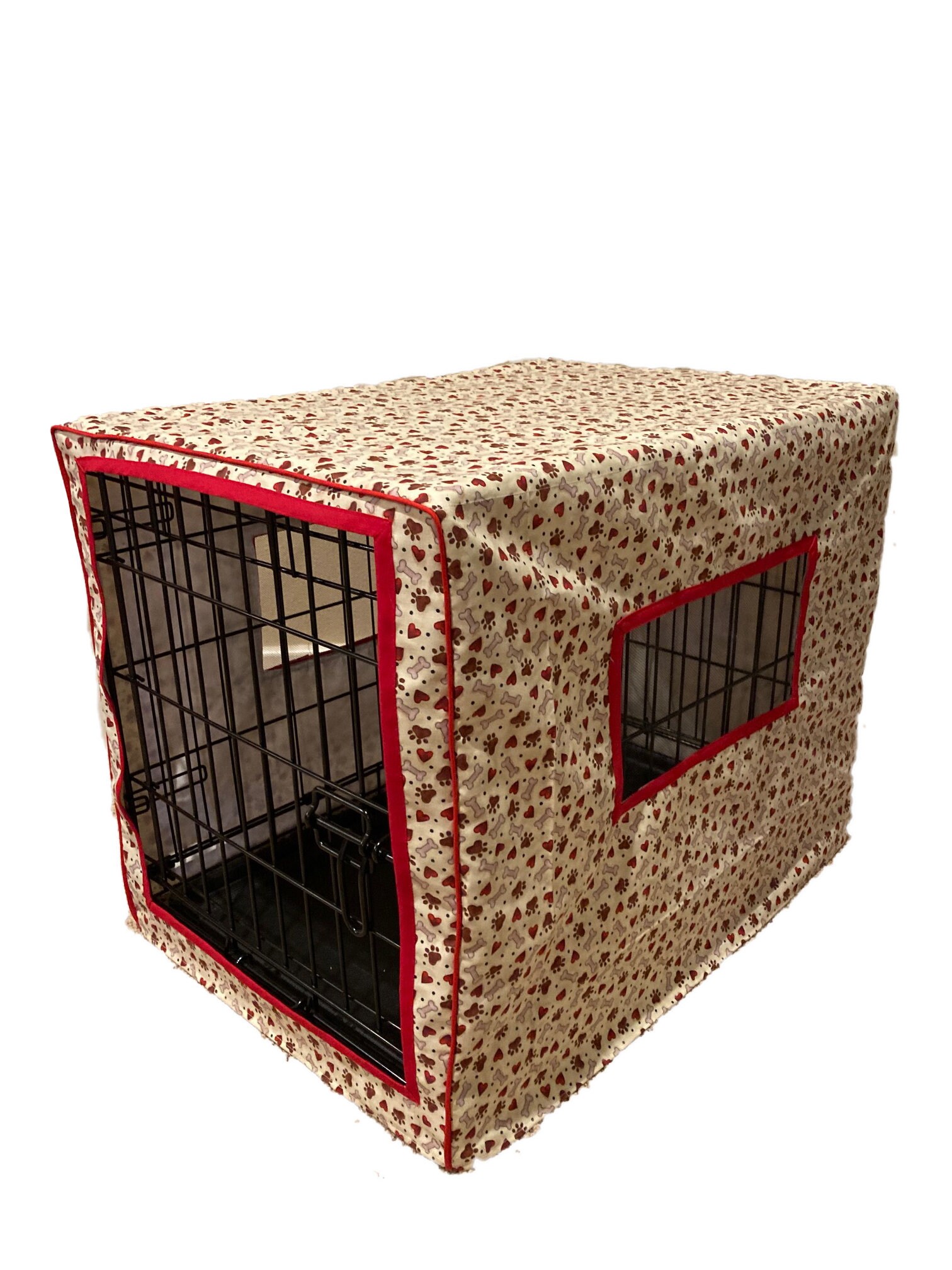 Dog Crate Cover Choose from Several Fun Pet Fabrics Hound Etsy