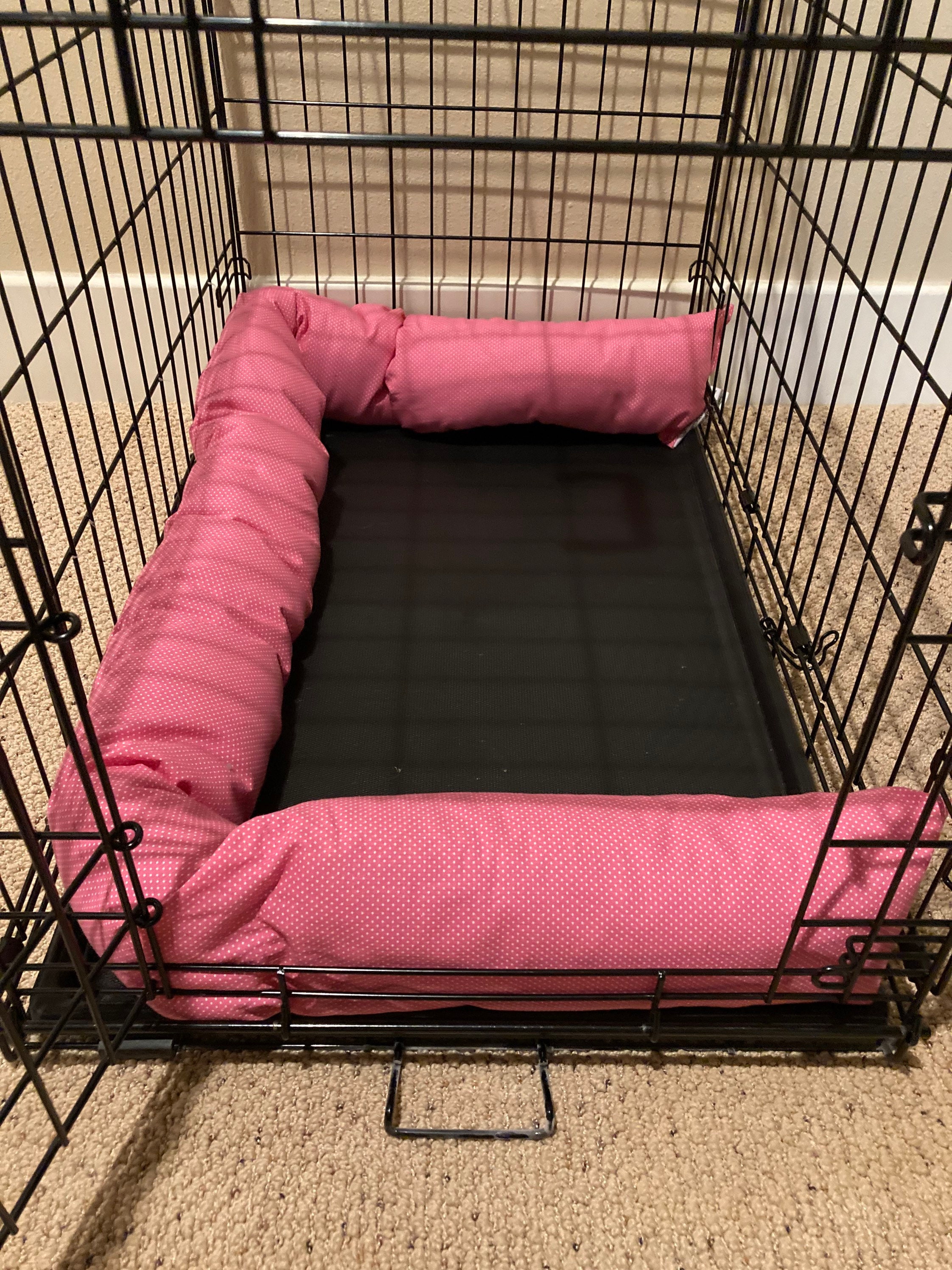 Dog Crate Pillow Bumper in Stylish Fabrics Choose Size and Etsy