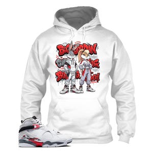 jordan white and red hoodie