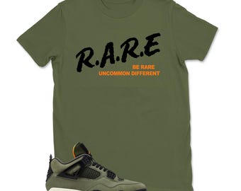 Undefeated 4 Sneaker Match Shirt, Deep Green Clementine