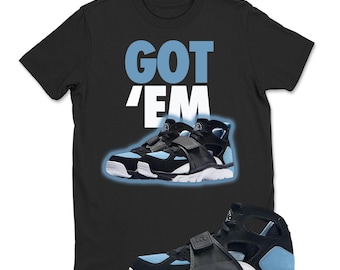 Huarache Cool Blue Black White Air Trainer T Shirt Match GOT EM, Huarache Cool Blue Black White Air Trainer T Shirt, Sneaker Match Hoodie