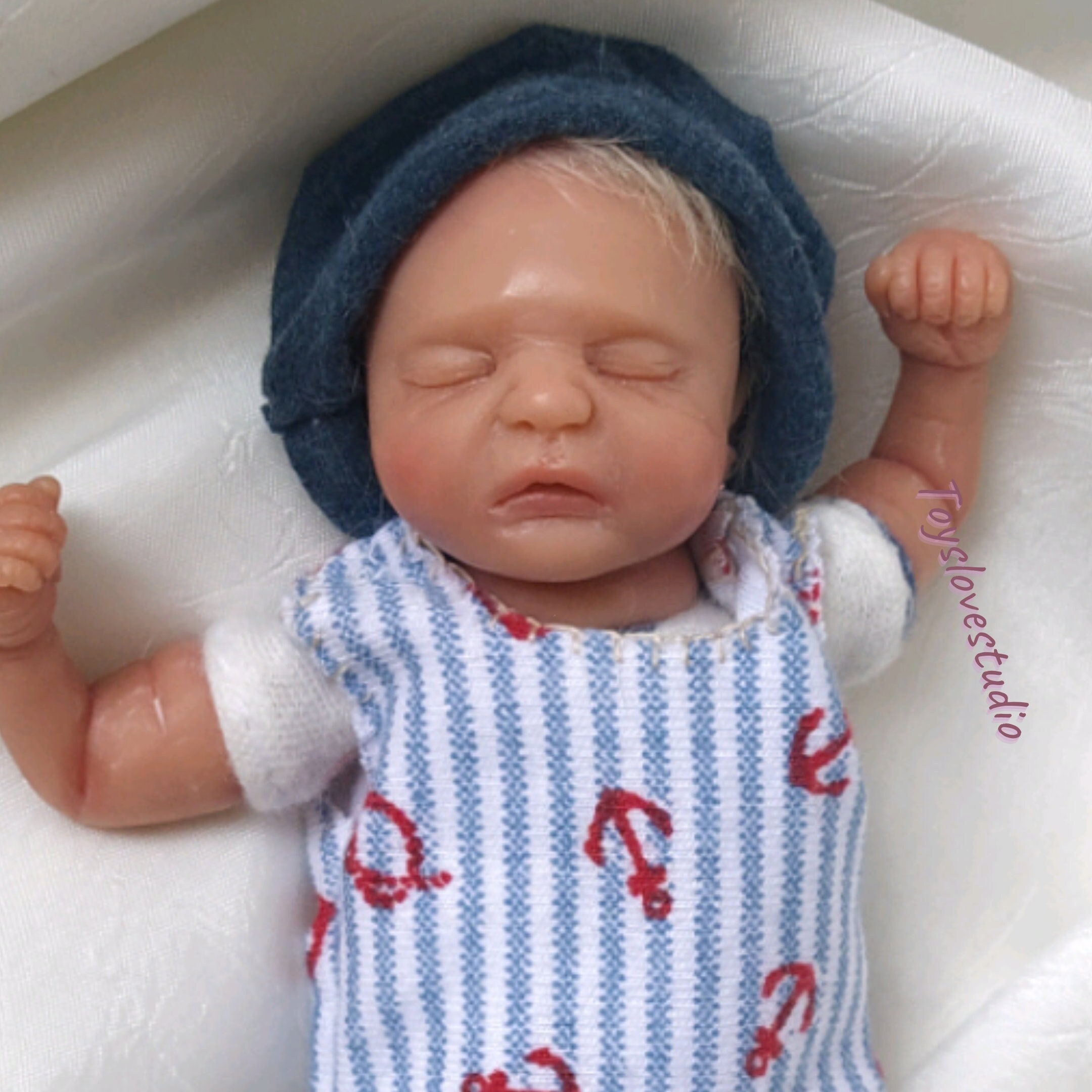 Mini Reborn Baby boy doll 4.4 inches OOAK Reborn babies boy Etsy