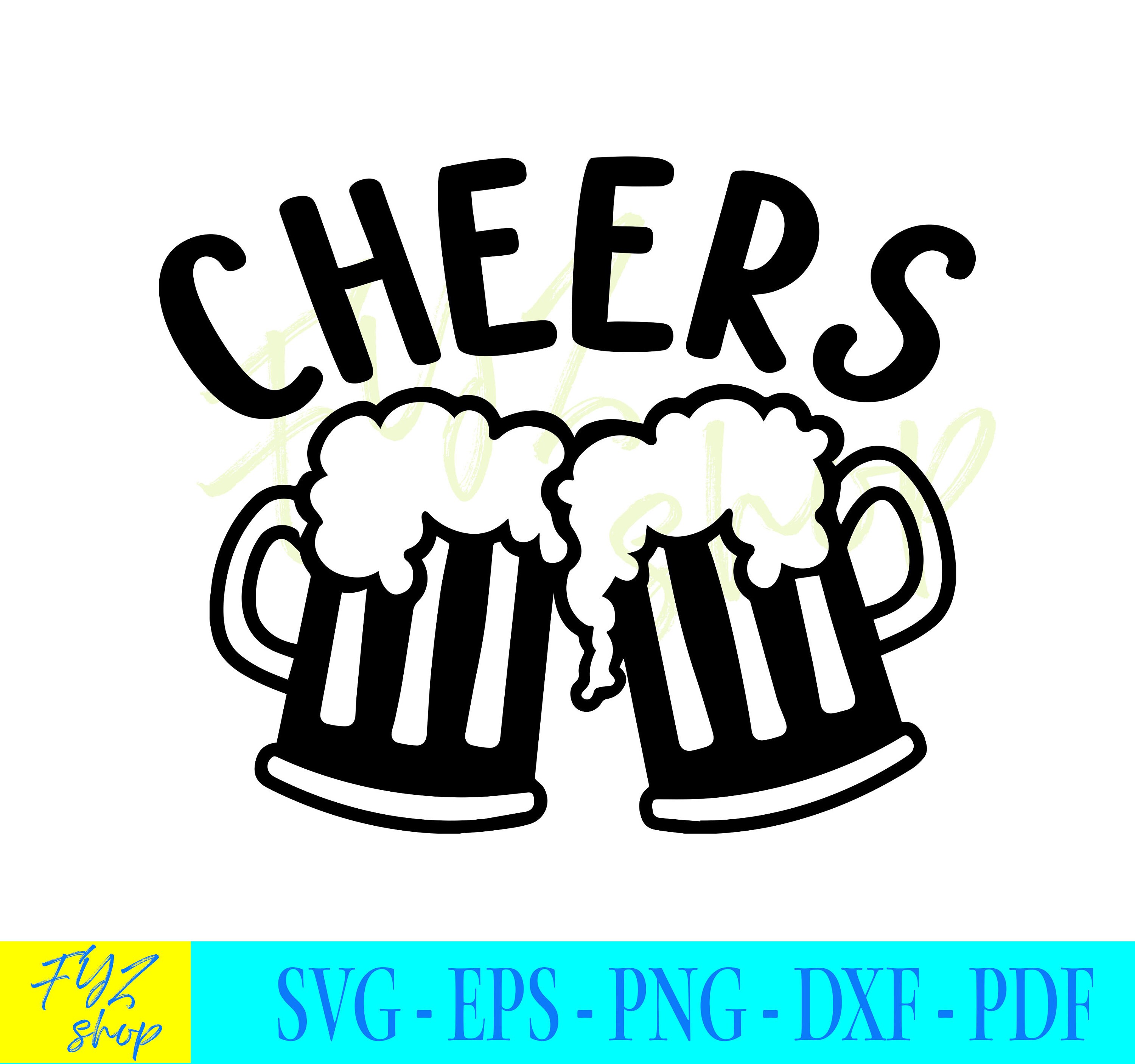 Downloads/free Cheers Beer Svg Cut File - Free SVG Images