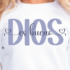 Dios es bueno Svg Png, Sublimacion, Jesus Png, Svg Cristianos, Dichos Cristianos Png, Christian Png, Cricut, Disenos Svg, Diseno de Fe
