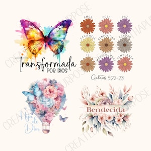 Png Cristianos, Transformada Png, Dios, Png Biblicos, Jesus Png, Hija de Dios Png, Sublimacion, Cricut, Dichos Cristianos, Png bundle