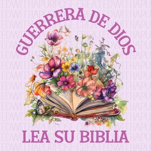 Guerrera De Dios Png, Biblia, Jesus Png, Camisa Cristianas, Jesus Shirt, Flores Png, Mariposa Png, Libro Png, Sublimacion, Descarga Digital