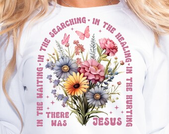 Christian PNG, The Waiting Png, Jesus Png, Christian Sublimation Design, Faith Png, Shirt Designs, Digital Download, Sublimation, Flower Png