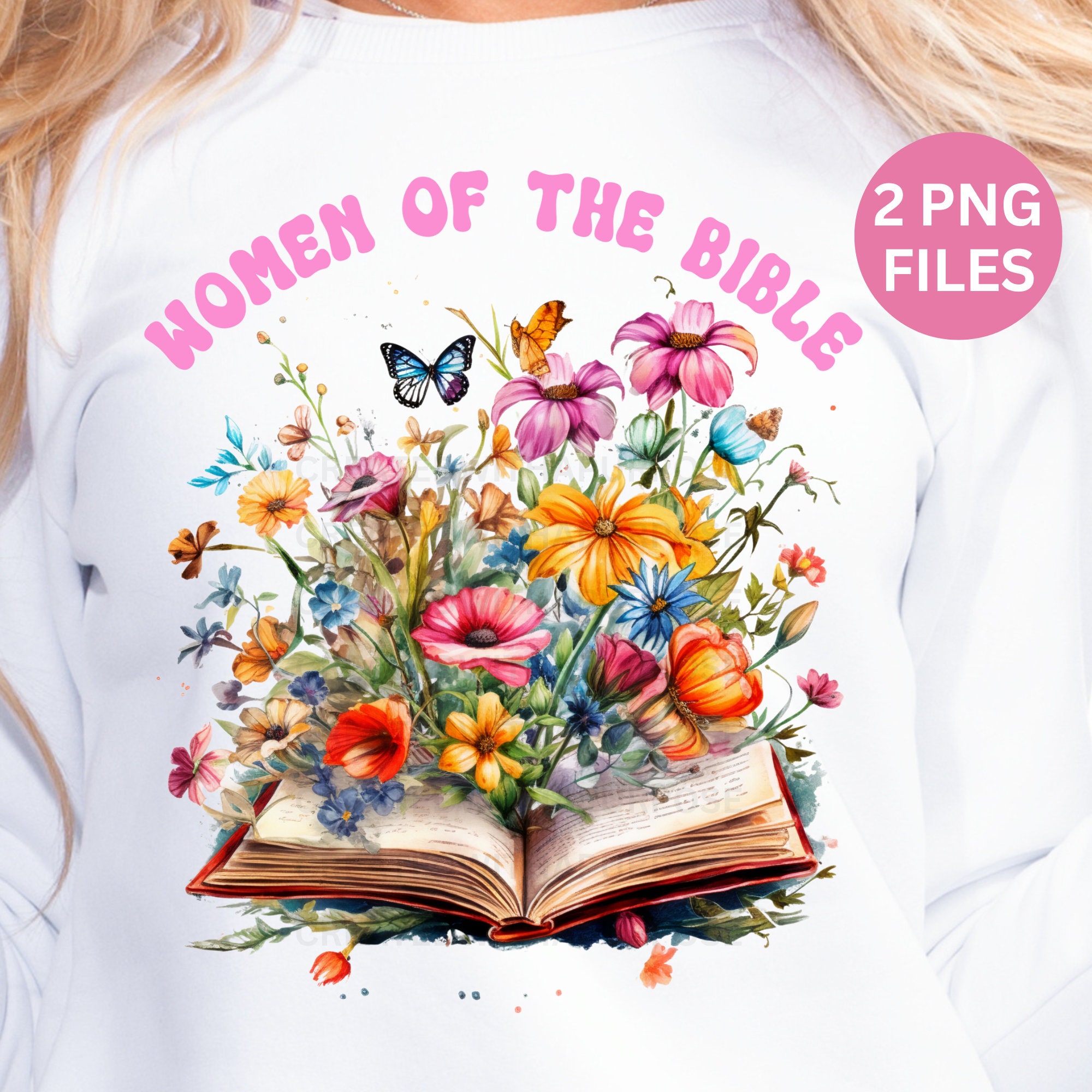 Woman of Bible Flower Book T Shirt Woman of Bible Flower Book T Shirt