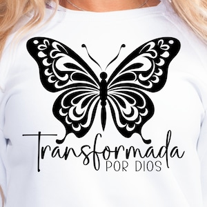 Transformada Por Dios Png, Png Cristianos, Mariposa Png, Sublimacion, Cricut, Transformada, Dichos Cristianos, Svg, Svg Cutting Files