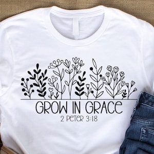 Christian Svg Designs, Grow in Grace, Svg Cut file, SVG to Glorify God, Jesus Svg, Cricut, Digital Download, Grace Svg, Jesus Svg, Faith Svg