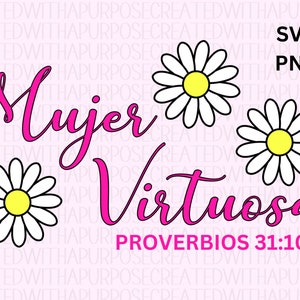 Mujer Virtuosa Png Sublimacion, Png Cristianos, Christian Png, Butterfly and Flowers Png, Frases Cristianas, Virtuous Women, Svg Cut File image 2