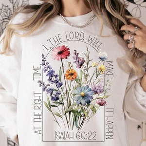Christian Png, At The Right Time I The Lord Png, Faith Png, Bible Verse Sublimation, Jesus Png, Png, Shirt Design, Sublimation Design