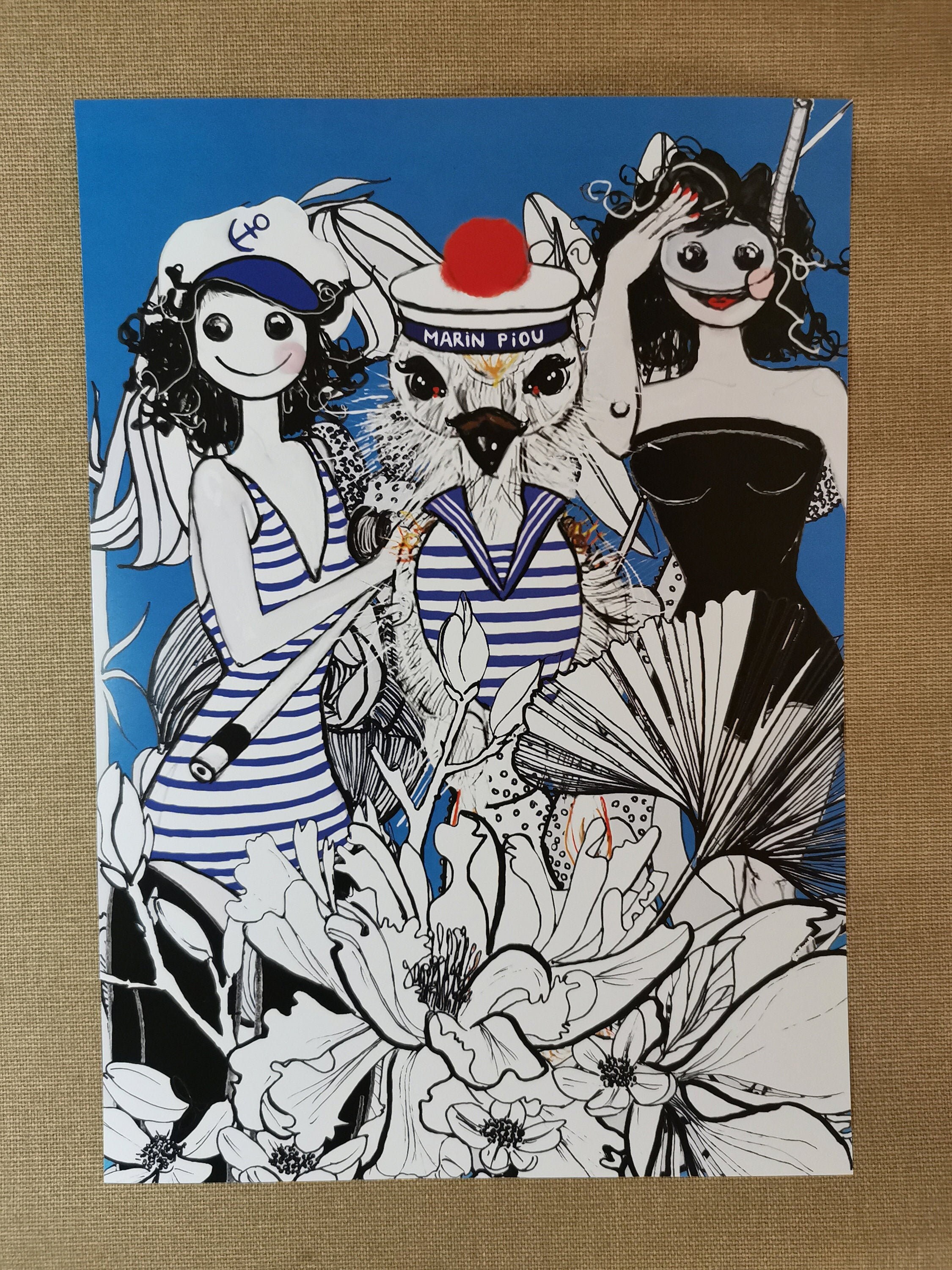 Illustration Personnages en Marinière