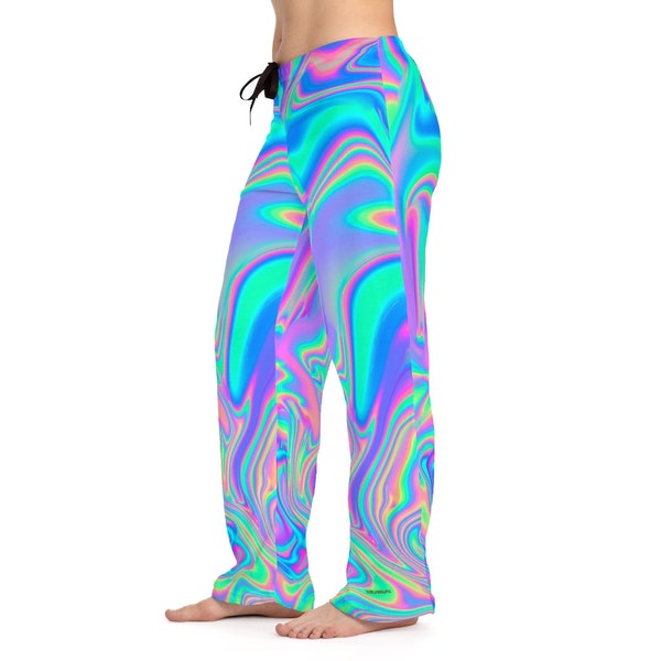 Psychedelic Womens Pajama Pants, Lounge Pants, Pajama Bottoms, Jammies, PJs, Womens Pajamas, Custom Pajama Pants, Trippy