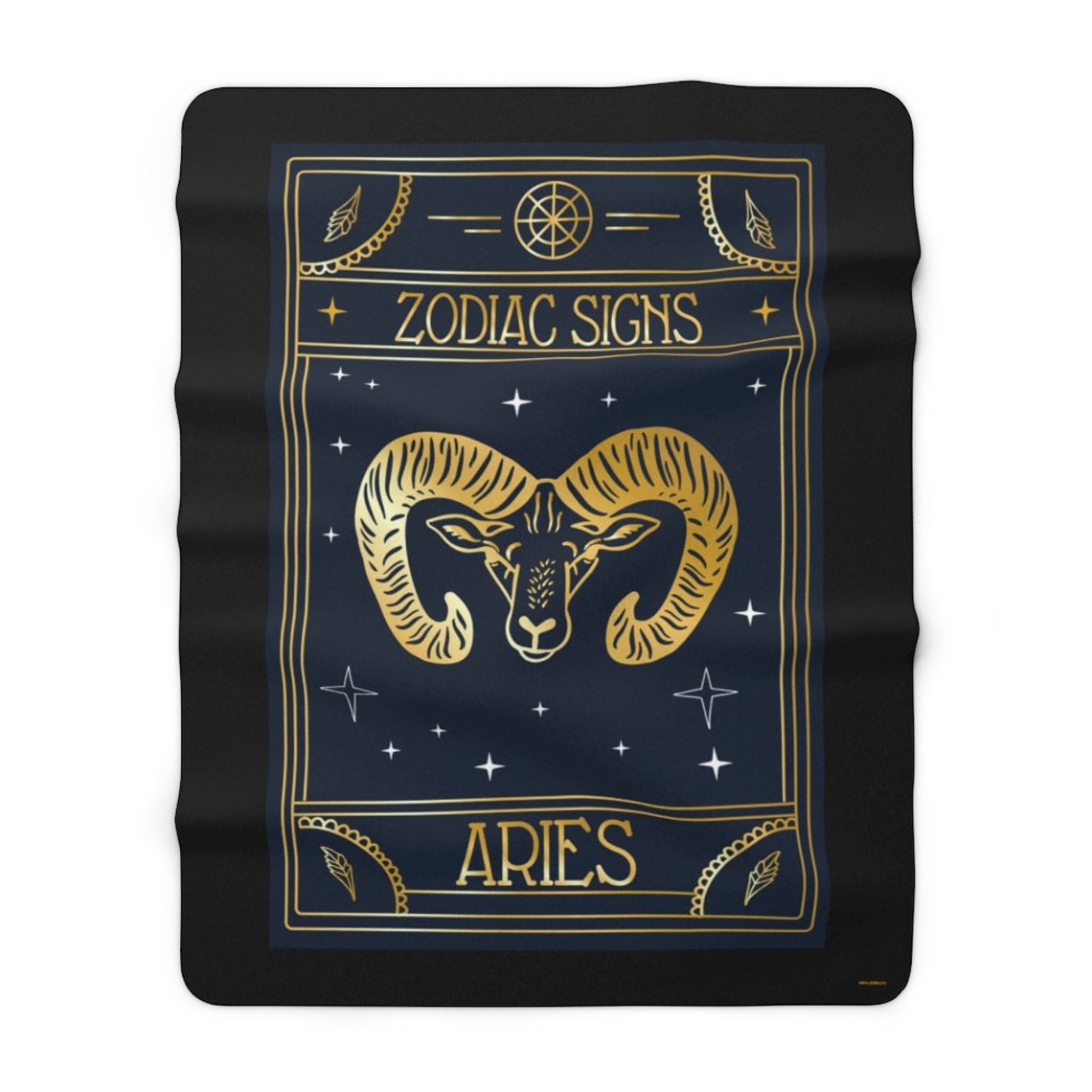 Aries Zodiac Blanket Sherpa Fleece Blanket Free Shipping Etsy
