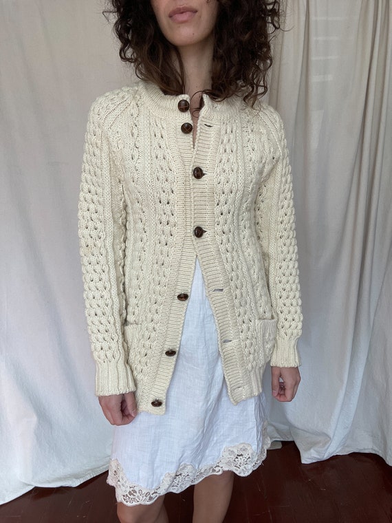 70s/80s Irish wool cardigan