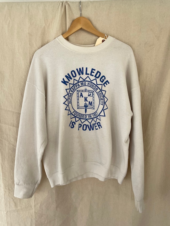 vintage knowledge is power sweatshirt