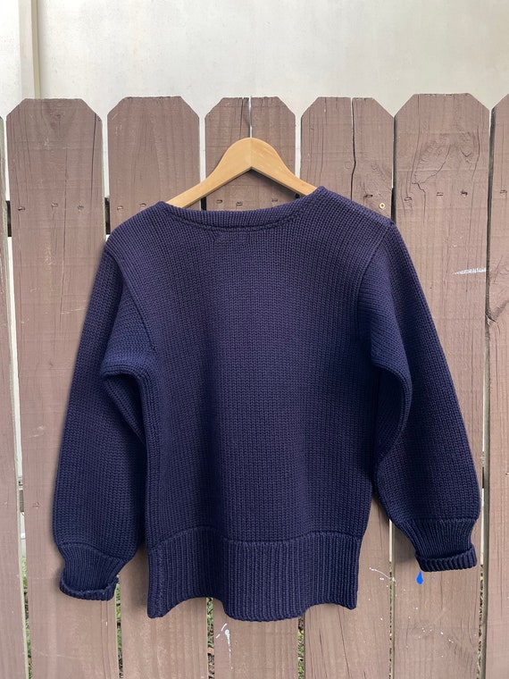 1940s/50s deep purple wool sweater - image 5