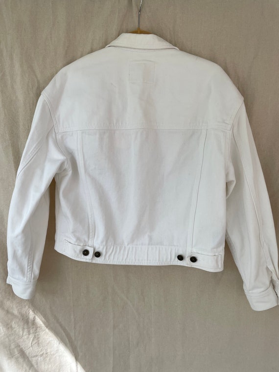 90s white denim jacket - image 3