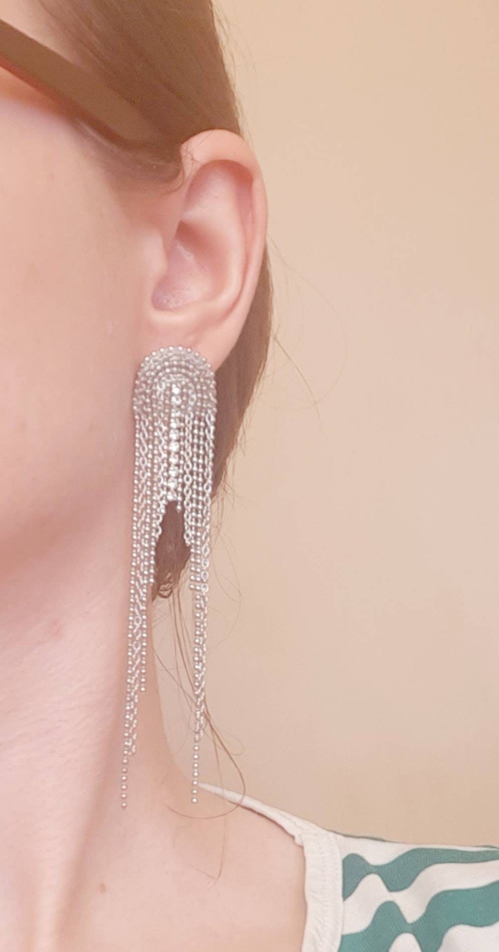 waterfall fringe earrings