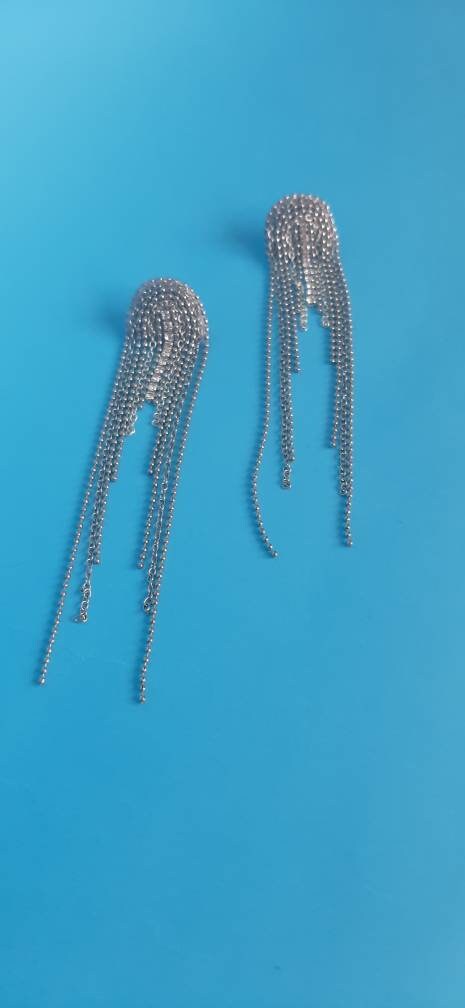 waterfall fringe earrings