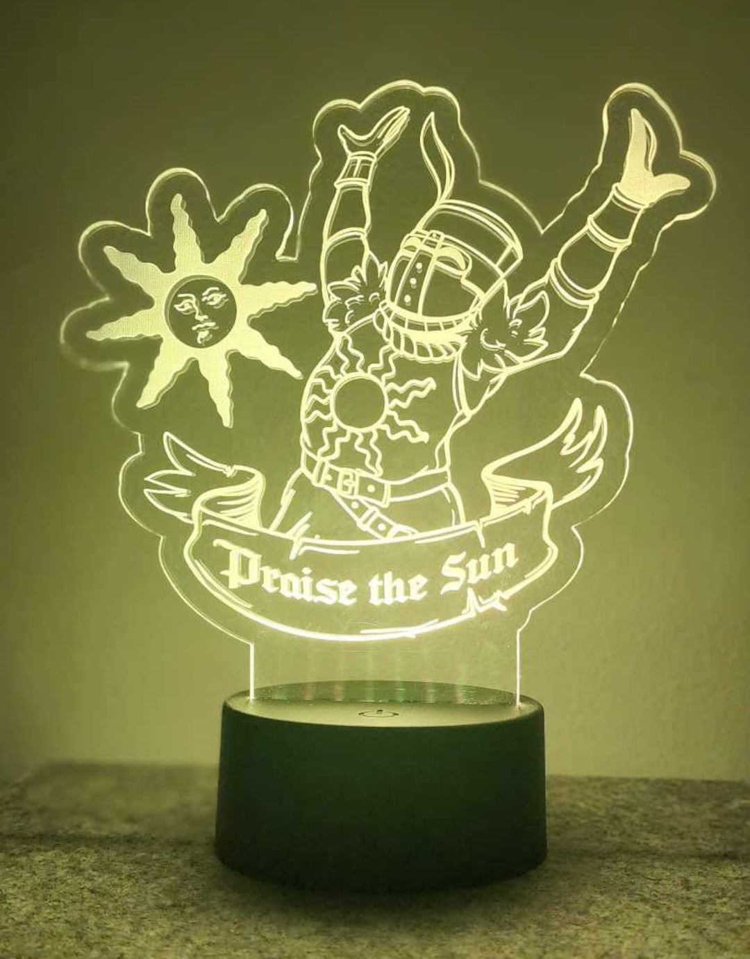 RGB Dark Souls Lamp Praise the Sun Etsy