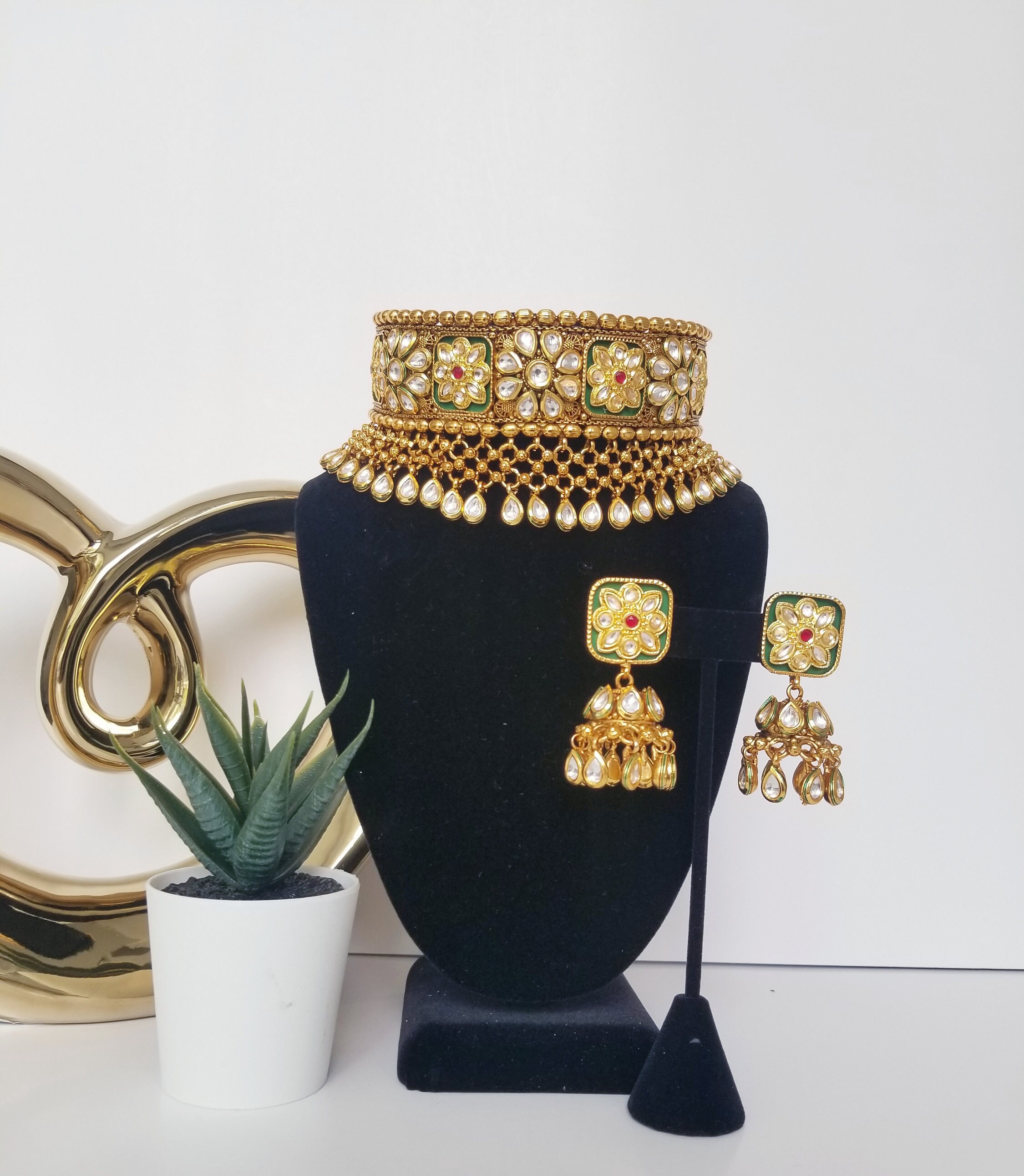 Rajasthani Style Choker Set Etsy