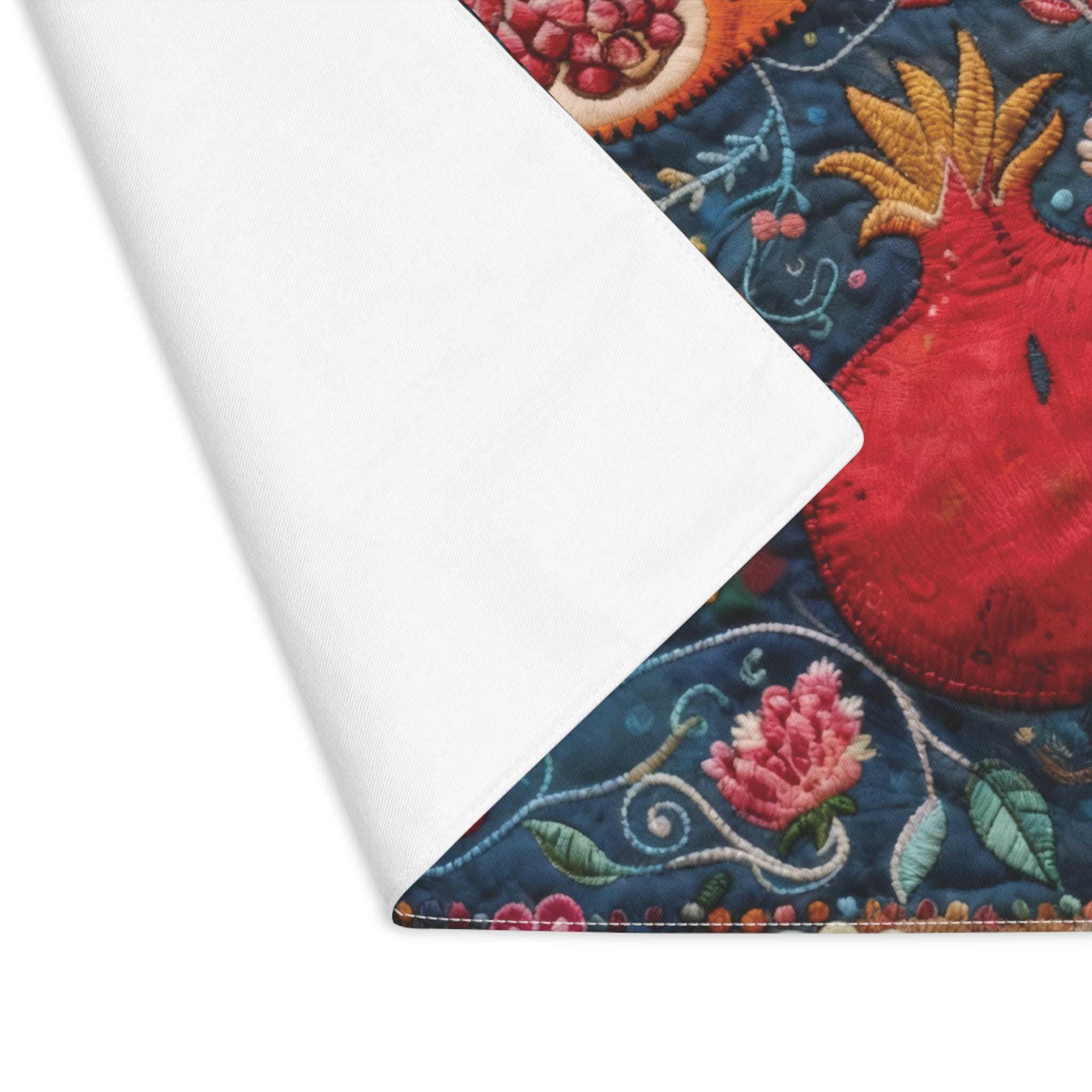 Challah Cover, Jewish Folk Art Shabbat Print Cover, Original Faux ...
