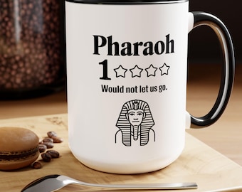 Taza judía de regalo para mujer u hombre, divertida taza de Pascua judía, taza de café bicolor de 15 oz, taza de Pésaj judía, regalo judío divertido, humor judío