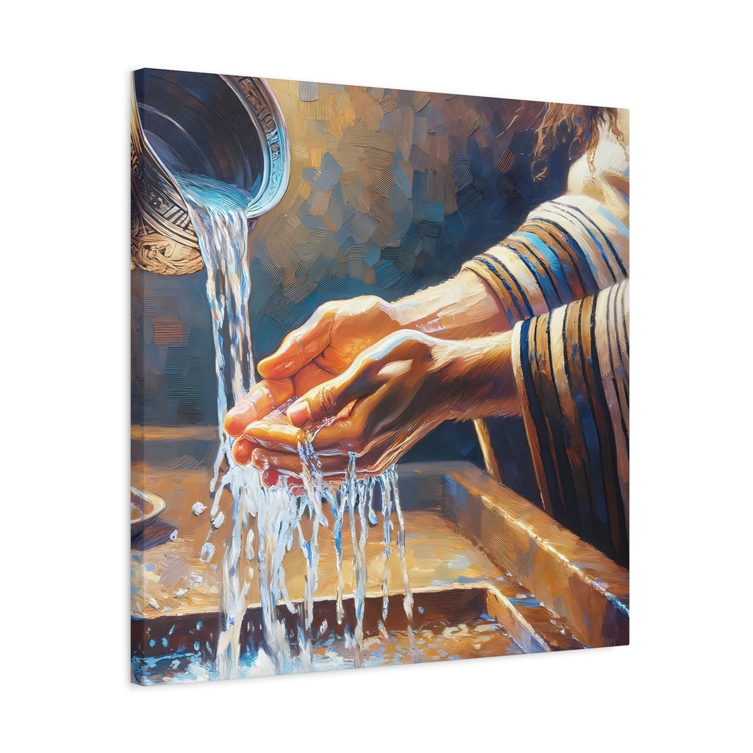 Netilat Yadayim Waschbecher - Eleganter Judaica Becher Mit Hebräischer Inschrift