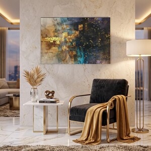 Abstrakcyjna sztuka żydowska, sztuka Kotel, sztuka jerozolimska, sztuka izraelska, wydruk tuszem alkoholowym na szkle akrylowym, 36 × 24, nowoczesna sztuka żydowska, judaika zdjęcie 10