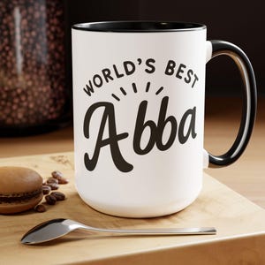 Mug papa juif - Mug à café 15 oz, cadeau juif pour homme, Abba, mug cadeau juif, cadeau juif pour pères, cadeau papa juif, cadeau homme juif