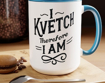Regalos de taza judía para mujeres, taza divertida, taza de café de dos tonos de 15 oz, taza judía de Shabat, regalo para mamá judía, regalo de taza de café, taza Judaica