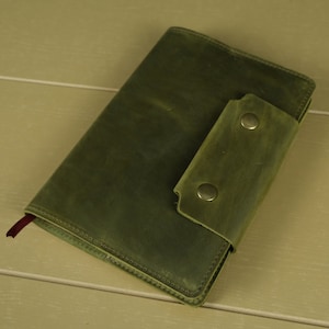 Personalized Leather Bullet Journal Cover A5 – Handmade Case for Leuchtturm1917, Moleskine, Hobonichi, Bible, Stalogy, Rhodia & More