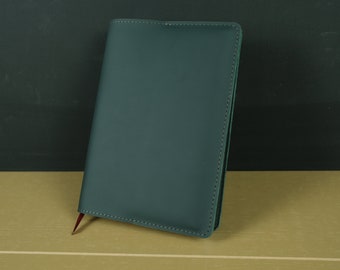 Simple Leather A5 Notebook Cover – Vintage Journal Case with Color Options for Moleskine, Hobonichi Techo, Refillable Book Sleeve