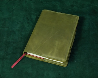 Skórzana okładka notesu, skórzana okładka dziennika A5 w stylu vintage, prosta okładka notesu A5, różne opcje kolorystyczne, okładka Moleskine, Hobonichi Techo