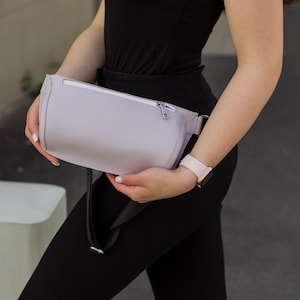 Leather Fanny Pack – Small Crossbody Belt Bag, Shoulder Purse for Women, Handmade Gift Idea for Her, Minimalist Design, Birthday Present