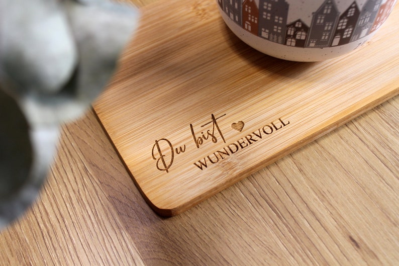 Best friend gift personalized Engraving You are wonderful A little gift for your birthday, Christmas Wooden decorative breakfast image 5