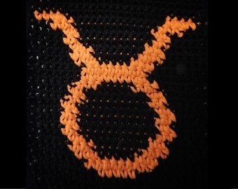 Taurus Zodiac Tapestry Crochet Pattern: Beginner Astrology Wall Hanging (Digital Pattern)