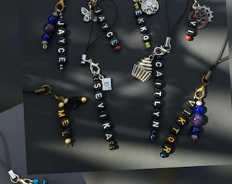 Arcane Inspired Phone or Bag Charm - Jinx Ekko Silco Caitlyn Vi Jayce Viktor Mel Jayvik - Keychain Cell Small Dainty Friendship Fandom Anime