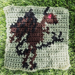 Jersey Devil Tapestry Crochet Pattern: Cryptid Granny Square (Digital Pattern)