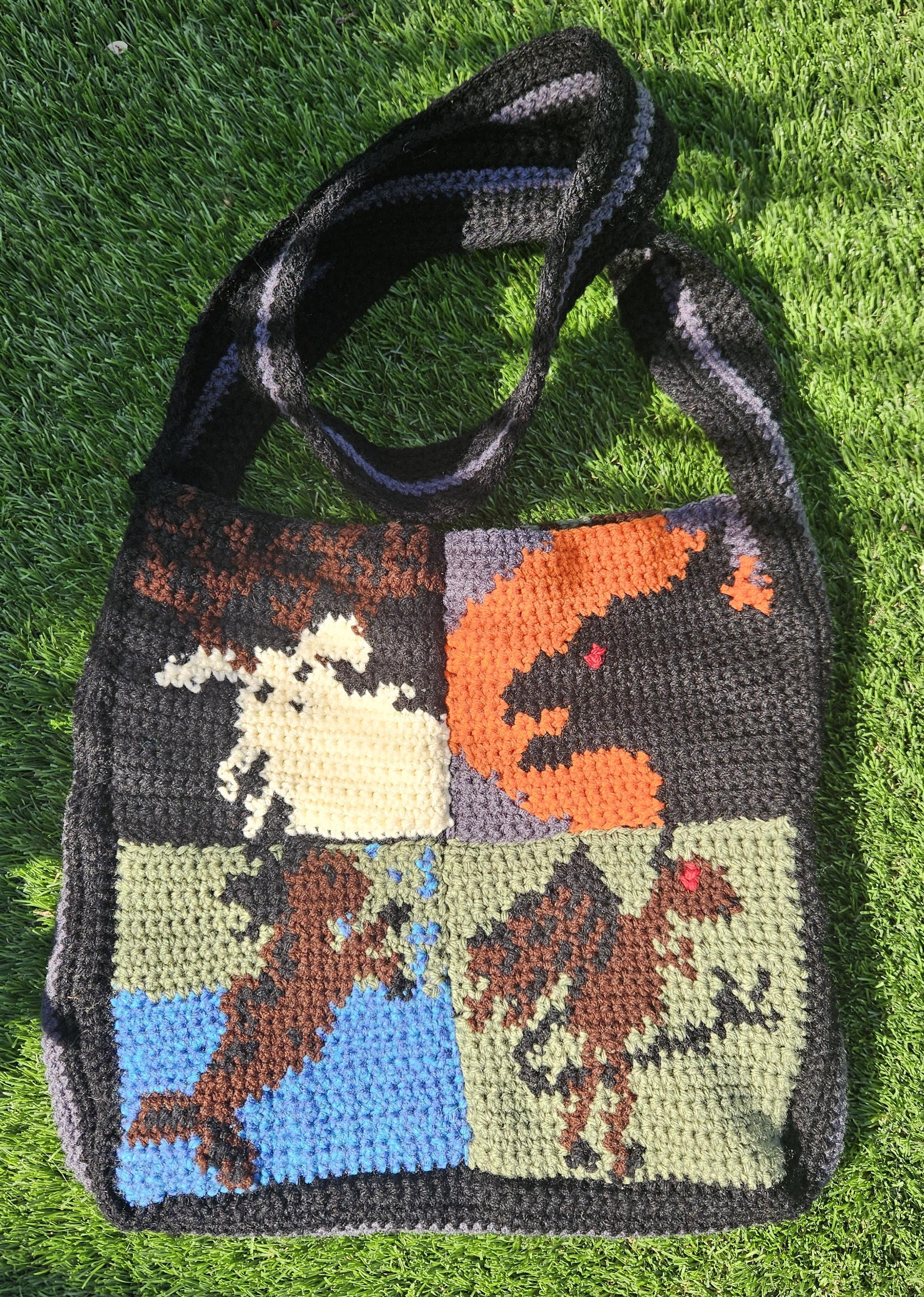Werewolf Tapestry Crochet Pattern: Cryptid Granny Square (digital ...