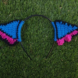 Arcane Inspired Cat Ear Headband: Handmade Cosplay Fandom Anime