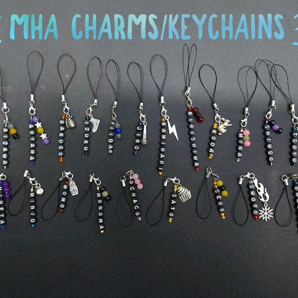 Hero Anime Bag Charms - Manga, Keychain, Phone, Zipper Pull