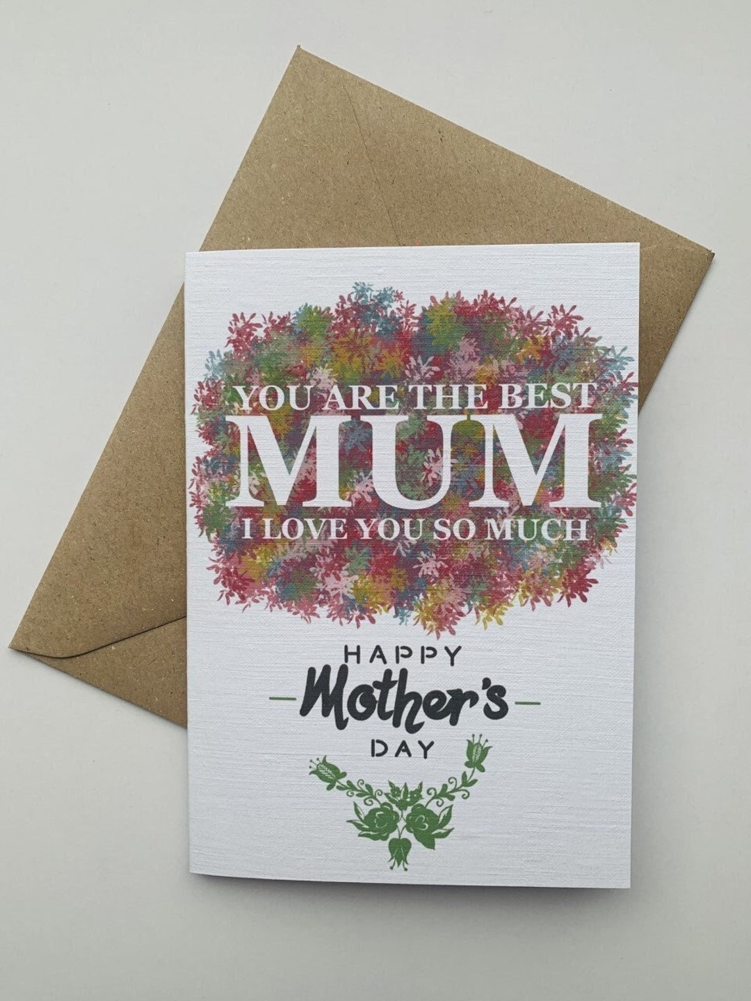 Best Mum Happy Mother's Day Card - Etsy