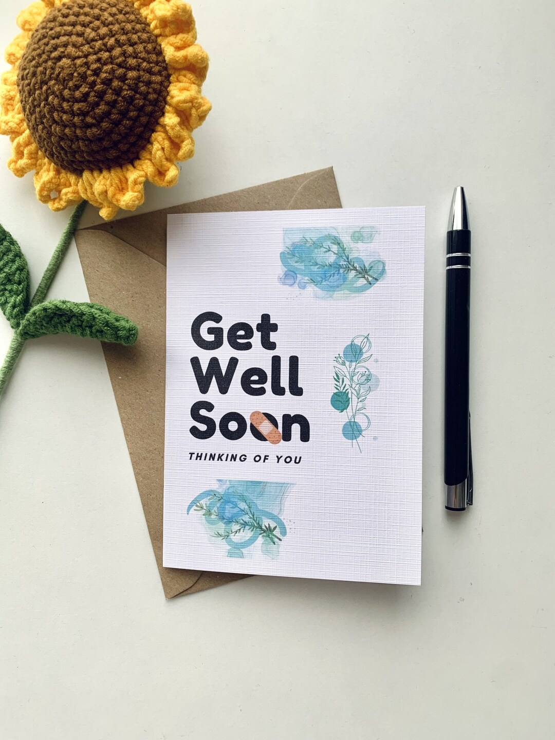 Get Well Soon | Thinking of You | on the Mend Card - Etsy