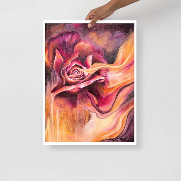 Blooming Desire | Abstract Realism | Sensual Rose Art