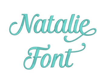 SALE Natalie embroidery font for embroidery mashine JEF and etc